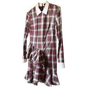 Petersyn Carter Plaid Bedford Dress Small Nwt New